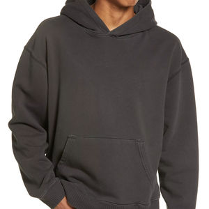 Sweat à capuche pour homme en coton épais, style streetwear oversize, pour l'hiver - Product Image 1