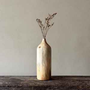 Vases en bois UNIQUE, vases décoratifs minimalistes en bois, accent de décoration pour étagère, style Wabi Sabi Japandi - Product Image 4