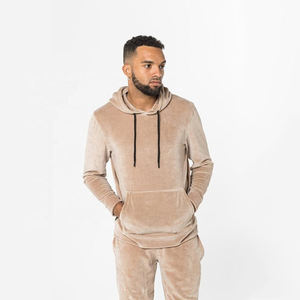 Survêtement en velours personnalisé pour femmes, ensemble 2 pièces, sweat-shirts zippés avec poches, survêtement de jogging pour hommes - Product Image 6