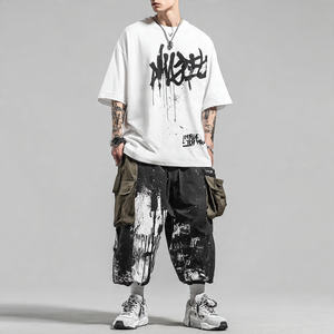 Camiseta Oversize de Sublimación de Alta Calidad para Hombre, Moda Masculina, Hombro Caído, Estampada, Ropa Casual, Camiseta de Sublimación para Hombre - Product Image 2