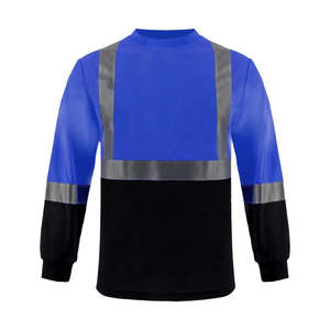 Camisetas de Seguridad Reflectantes de Alta Visibilidad Personalizadas, Clase 2, Impermeables, Manga Larga, Dos Tonos, Puños Acanalados, Tela 100% Poliéster, LED - Product Image 3