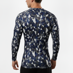 Personaliza Tu Propio Logotipo, Camiseta de Compresión Sublimada de Manga Larga, Transpirable, Ecológica, de Secado Rápido, para MMA BJJ - Product Image 3