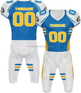 Venta al por mayor de uniformes de fútbol americano de manga corta personalizados para jóvenes y adultos de talla grande transpirable con logotipos personalizados - Product Image 5