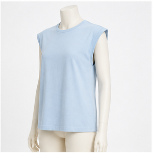 Camiseta de algodón de manga corta y cuello redondo para mujer, para uso diario - Product Image 4