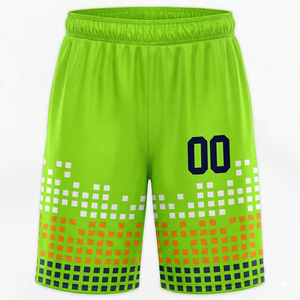 Reddito Sports Custom Green <b>Knitted</b> Breathable Polyester/Cotton Basketball Jersey <b>Set</b> Men's V-Neck Digital Printing Quick Dry - Product Image 6