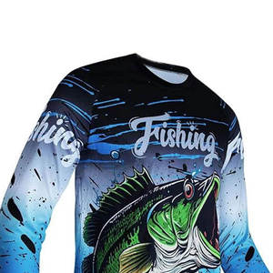 Custom Stretch Fishing <b>T</b> Shirts Wholesale OEM Manufacturer Supplier Polyester Spandex Tee Private Label Bulk Production - Product Image 3