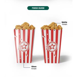 Custom Popcorn Box <b>Printed</b> <b>Paper</b> Popcorn Packaging Box Food Grade Snack Box for Cinema Events - Product Image 3