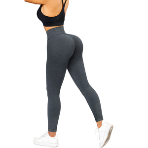 Leggings marron taille mi-haute pour femme White Bird Express – Sans couture, extensibles, pour yoga, gym, entraînement, sport et fitness - Product Image 5