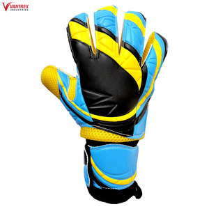 Nouveaux Gants de Gardien de But Professionnels en Cuir Respirant pour Adultes et Enfants, avec Embouts en Latex Épais, Unisexe, pour Entraînement de Football, Fermeture Auto-agrippante - Product Image 2