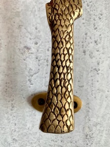 Poignée de portail orientale en fer forgé, style traditionnel, résistante à la rouille, avec revêtement en poudre, motif arbre et perroquet, décorative - Product Image 5
