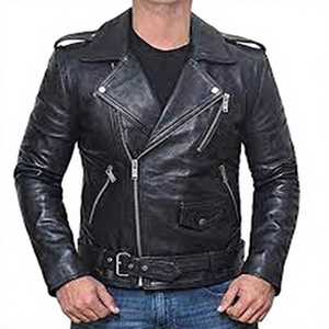Bomber <b>Leather</b> Jacket Unique Design Solid Color <b>High</b> Quality Wholesale Price Low MOQ for Winter - Product Image 1