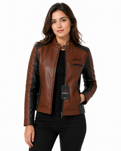 Chaqueta de Cuero para Mujer de la Mejor Calidad, con Textura Suave, Costuras Duraderas, Corte Moderno y Estilo Elegante para Clima Frío - Product Image 1