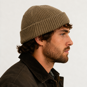 Winter Knit Beanie Hat <b>Plain</b> Ribbed Skull <b>Cap</b> for Sports Travel and Casual Wear - Product Image 2