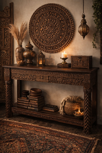 Modern <b>High</b> Quality Wooden Console <b>Table</b> for Living Room Dining <b>Kitchen</b> Unique Home Decor for Villa Bar Hotel for Bedroom Use - Product Image 2