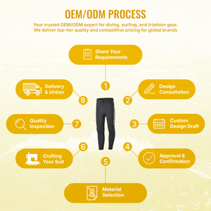 Pantalon long en néoprène Aropec 1,5 mm pour enfants, taille élastique, fermeture à bande, coutures plates, combinaison thermique pour enfants, OEM/ODM - Product Image 5