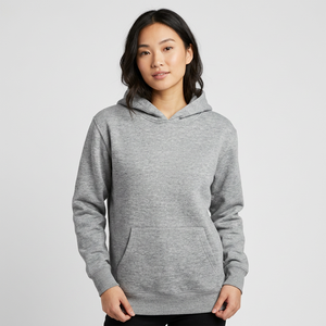 Sudadera con Capucha Gris para Hombre, Corte Regular, Algodón French Terry, Casual, Otoño, Color Sólido, Diseño con Bolsillos - Product Image 5