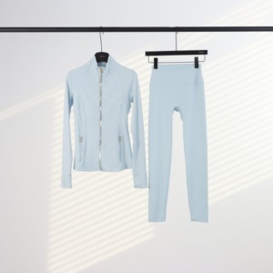 Set Yoga Donna di Alta Qualità Cloud-Feel Define, Maniche Lunghe, Morbido come il Latte, Traspirante e ad Asciugatura Rapida, con Giacca <span class=keywords><strong>Fitness</strong></span> - Product Image 2