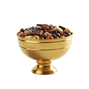 Bol de service doré en gros, bol à chocolat, bol à friandises, plat de service à dessert de haute qualité, vente directe d'usine, en promotion - Product Image 1