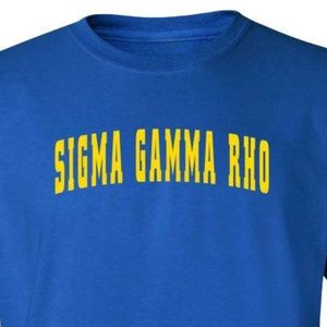 Camiseta Personalizada de Mujer Estilo Universitario con Cuello Redondo y Manga Corta, Apliques de Letras Griegas Bordadas, Moda Casual Universitaria - Product Image 2