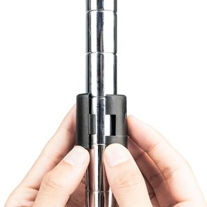 Kit Organizzatore per Armadio Personalizzabile, Scaffali in Metallo Pieghevoli con Ripiani in Tessuto, Sistema di Stoccaggio Portatile ed Espandibile per Guardaroba - Product Image 6