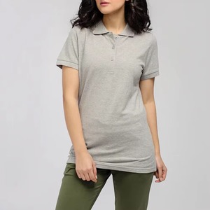 Polo personnalisé avec logo pour femme, en coton, manches courtes, col rabattu, respirant, pour le travail, décontracté, sport, extérieur - Product Image 4