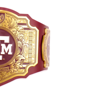 Cinturón de Campeonato Texas A&M Aggies, Cinturón de Lucha Libre Personalizable, Cinturón Deportivo Coleccionable de Alta Calidad para Fanáticos - Product Image 3
