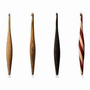Custom Made Wooden <b>Crochet</b> <b>Hooks</b> in Multi Color Wood with Laser Engraved Sizes for Hand Knitting Eco Friendly & Durable - Product Image 1