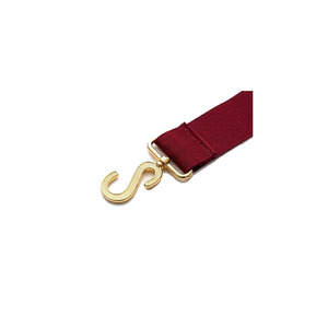 Tablier maçonnique en cuir brodé pour Maître Maçon, avec bordure dorée et motif symbolique, forme carrée - Product Image 3