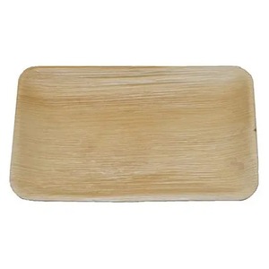 Assiettes écologiques en feuilles de palmier d'arec, vaisselle jetable biodégradable en bambou naturel, vente en gros pour services de restauration et aliments - Product Image 2