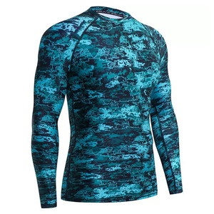 เสื้อรัดกล้ามเนื้อแขนยาวสำหรับ MMA แบบยูนิเซ็กซ์ ผลิตจากโพลีเอสเตอร์/ไนลอนที่เป็นมิตรต่อสิ่งแวดล้อม ระบายอากาศได้ดี เหมาะสำหรับการฝึกซ้อม พร้อมรับสกรีนโลโก้ - Product Image 1