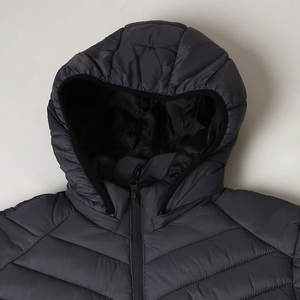 Veste d'hiver matelassée légère pour homme, personnalisable en gros, de qualité supérieure, coupe-vent et imperméable, fermeture éclair, OEM - Product Image 6