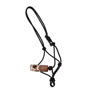 Custom Made Horse Rope <b>Halter</b> With Hand Tooled Leather Noseband & Stud Work All Top Supplier Manufacturer Rope <b>Halter</b> - Product Image 4