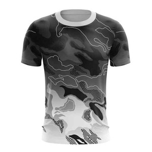 Camiseta Deportiva Personalizada con Logotipo para Hombre, Transpirable, de Secado Rápido, de Poliéster y Algodón, Cuello Redondo, Estilo Urbano para Verano, ELIXE SPORTS - Product Image 2