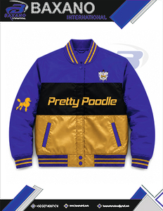 Chaqueta Deportiva Bordada de la Hermandad Sigma Gamma Rho para Mujer, Ropa Griega Vintage Azul y Amarilla, Chaqueta Deportiva SGR - Product Image 4