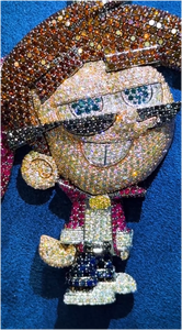 Pendentif Personnalisé Hip-Hop Bling Bling Luxe Unique avec Moissanite VVS et Chaîne, Tendance, Meilleure Vente, Promotion Exceptionnelle - Product Image 6