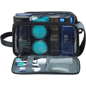 Neceser de Viaje Versátil de Doble Cara, Resistente al Agua, con Apertura Completa, para Hombres, para Artículos de Higiene Personal - Product Image 3