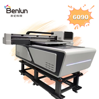 Impresora UV Plana Benlun 6090 al por Mayor con Cabezales de Impresión XP600/I1600/I3200, Tinta UV, Impresora Flexográfica para Carcasas de Teléfono Móvil