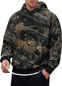<b>Men</b> <b>Black</b> Camo Hoodies Custom Embroidery Cotton <b>Fleece</b> Streetwear Pullover Oversized Fashion Apparel Wholesale Hoodies - Product Image 5