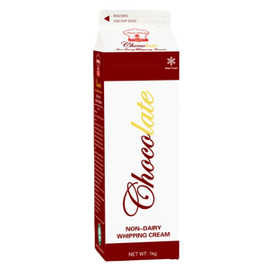Crème Non Laitière de Qualité Supérieure Vente Directe Fabricant OEM/ODM HALAL Pour Usage en Boulangerie Crème Chocolatée Fouettée Mélangée 1KG - Product Image 1