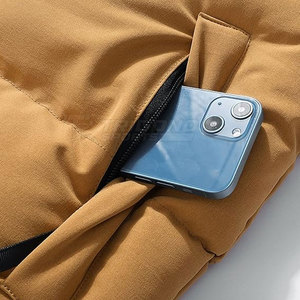 Stylish Canvas <b>Gilet</b> Jacket Stand Breathable Eco-Friendly <b>Lightweight</b> Durable Sleeveless Outerwear Comfortable Fit Everyday - Product Image 4