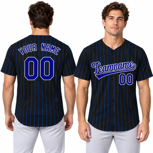 Maillot de baseball personnalisé pour homme, rouge, col en V, manches courtes, respirant, en polyester, avec impression du nom et du numéro de l'équipe, vêtements de sport - Product Image 2