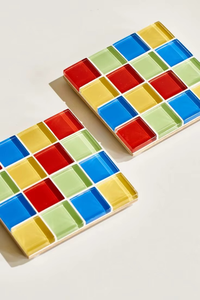 Ensemble de sous-verres en mosaïque faits à la main TCE, vaisselle décorative haut de gamme, sous-verres résistants à la chaleur pour la maison, le bureau, les cadeaux et les fournitures en gros - Product Image 3