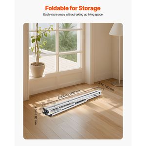 Stendibiancheria Telescopico a 2 Livelli in Acciaio Inox con 30 Fori Antivento e 2 Ganci per Scarpe, Stendino da Interno - Product Image 6