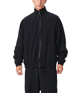 Men's Custom 2-Piece Windbreaker Shorts <b>Hooded</b> Jacket Tracksuit Reflective <b>Zip</b>-Up 100% Cotton Solid Heavyweight Streetwear - Product Image 6