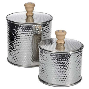 Boîte de rangement en métal pour thé, café et sucre, en acier inoxydable, pour la cuisine - Product Image 3