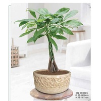 Petit pot de fleurs et jardinière en céramique classique sculpté à la main pour l'extérieur, pour la maison et le jardin HAPROSIMEX SAIGON HG 14-1430/3
