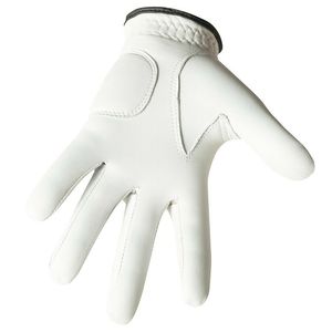 New Arrival Darib Impex Men's White PU Leather Golf Gloves Adjustable Wrist Strap Full Color Indonesia Design <b>Hook</b> Loop Closure - Product Image 2