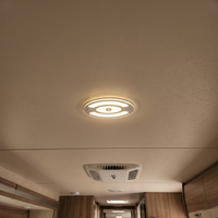 Plafonnier LED ovale 12V 3W à montage en surface, lampe dôme intérieure pour camping-car, caravane, bateau
