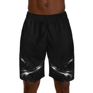 Breathable Eco-Friendly Men's Mid Waist Fitness Gym <b>Shorts</b> 100% Cotton Solid Casual Front Logo OEM Wholesale - Product Image 2