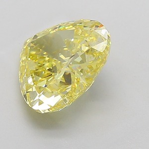 Diamant jaune de laboratoire CVD certifié IGI, taille brillant modifiée, 2,01 carats, clarté VS1, finition EX, couleur jaune fantaisie - Product Image 3